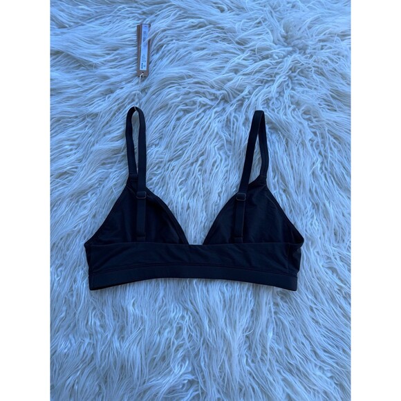 Skims Fits Everybody Triangle Bralette Onyx Size Medium - Picture 4 of 6